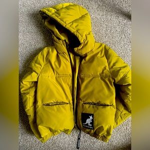 Kangol x HM green jacket. Size XXS, fits child as well.